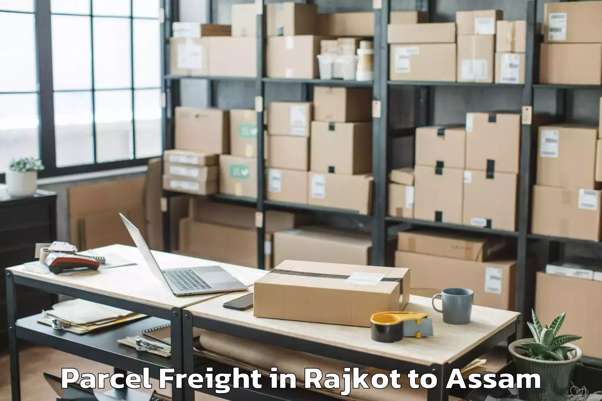 Leading Rajkot to Dhemaji Parcel Freight Provider